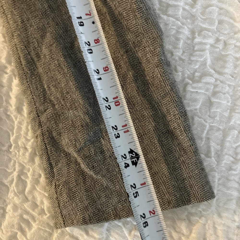 Frank & Oak Rue St-Viateur Blazer Mens 46 Fairmont Fit Gray Linen Herringbone - Picture 5 of 8